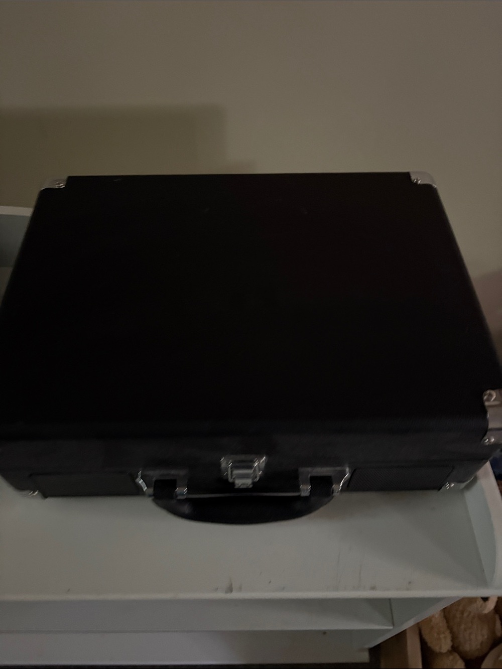 victrola record player black